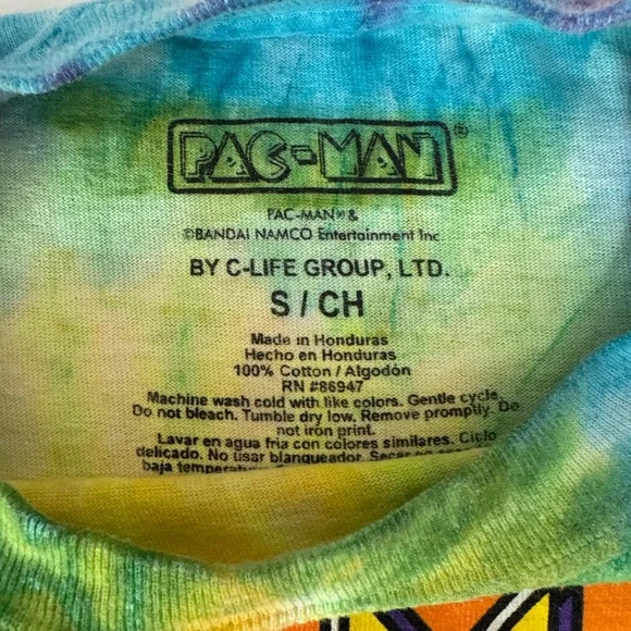 Pac-Man Tie-Dye T-Shirt - Picture 4 of 4